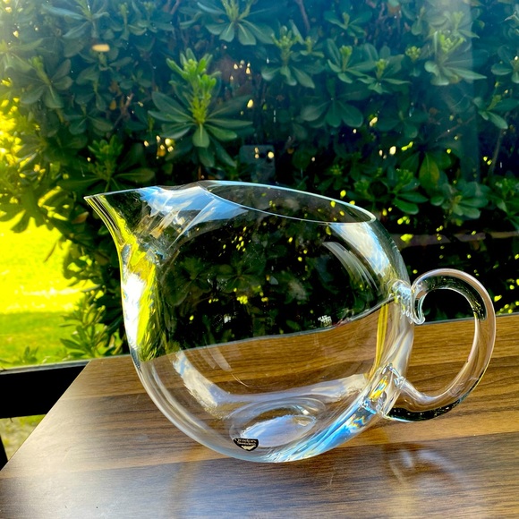 ORREFORS MINGUS CRYSTAL ICONIC PITCHER MID CENTURY BARWARE BY VICKE LINDSTRAND - Picture 6 of 11